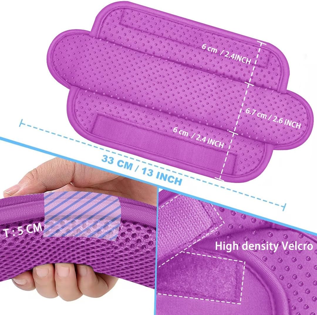 ZINZ 2-Pack Universal Shoulder Pad with Ultra Thick Cushion for Bag Luggage Bag Crossbody, Plus Long & Anti-Slip & Breathable,Purple