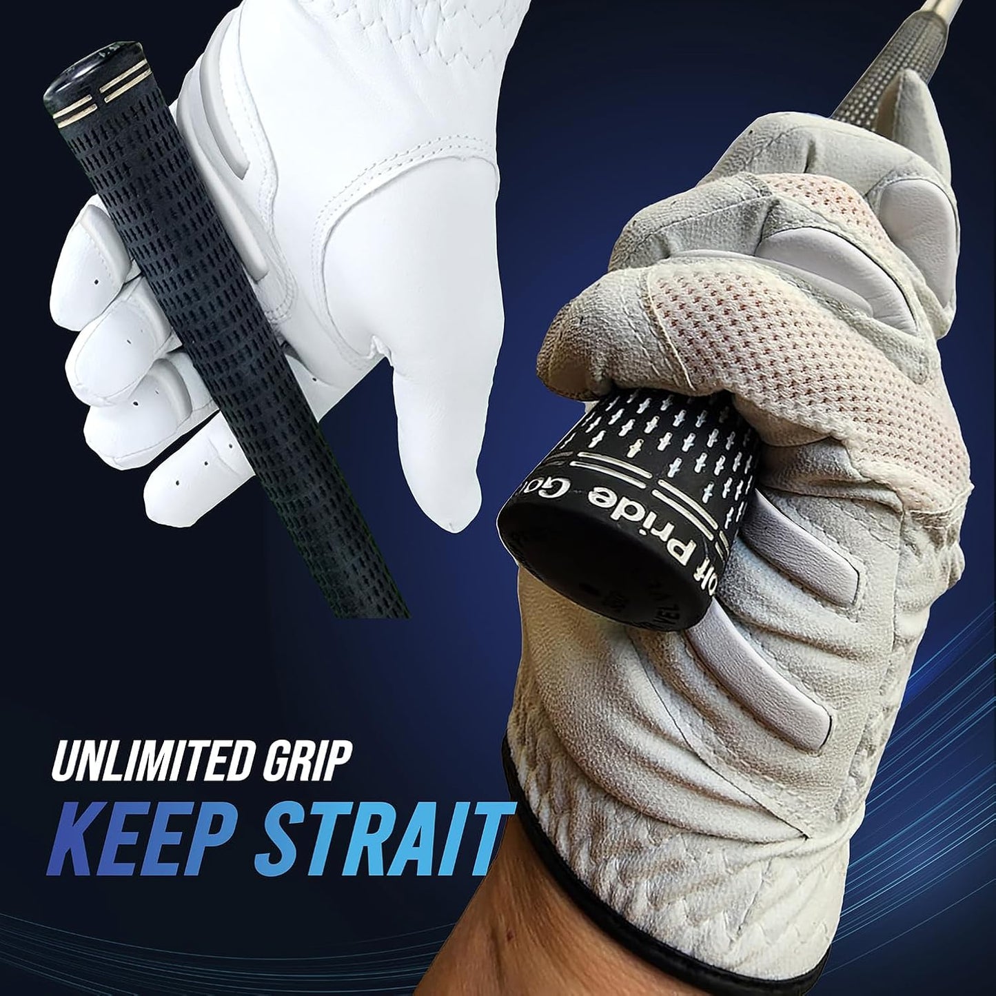 MONKEY GRIP Golf Glove Nonslip No Slice Pad Premium Cabretta Leather Power Good Grip Soft Fit Easy Grip Line Left Hand