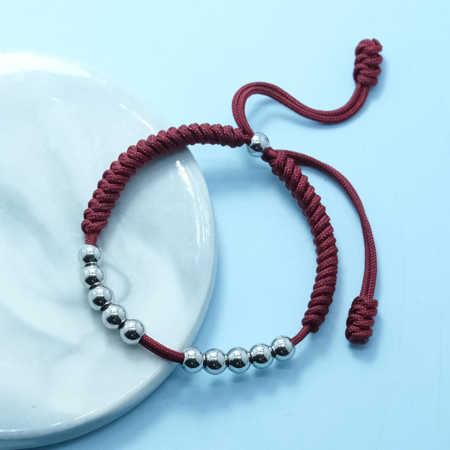 LAMIBEE Premium Golf Stainless Steel 10 Bead Score Counter Bracelet, Golf Stroke Count Bracelet, Resizable Easy Adjust Golf Round Scoring Tracker, Durable Stylish Golf Accessory