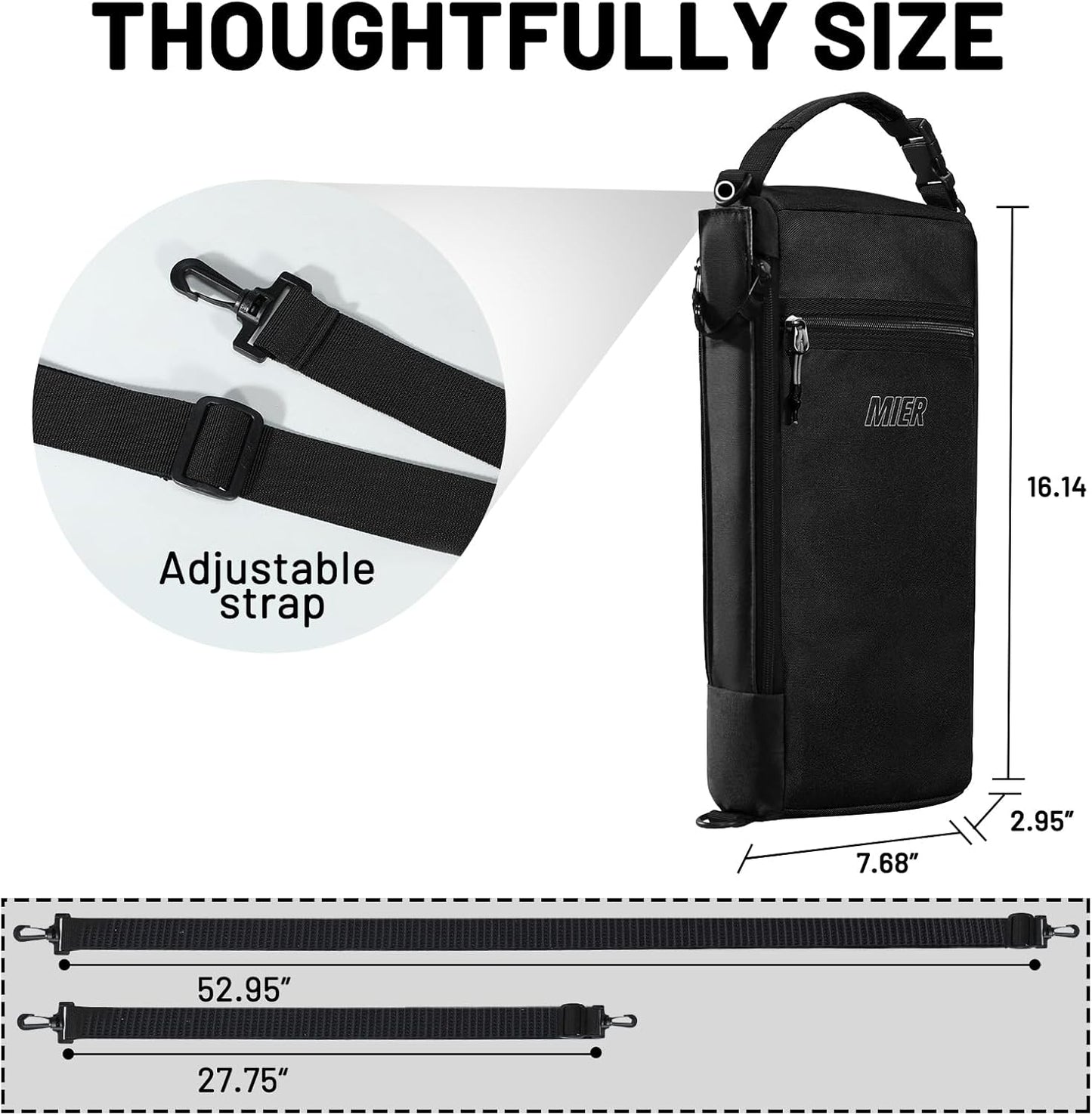 MIER Cooler Backpack Insulated Soft Cooler Bag Portable Leakproof Camping Lunch Backpack for Men and Women Lightweight Thermal Bag for Hiking Shopping Travel