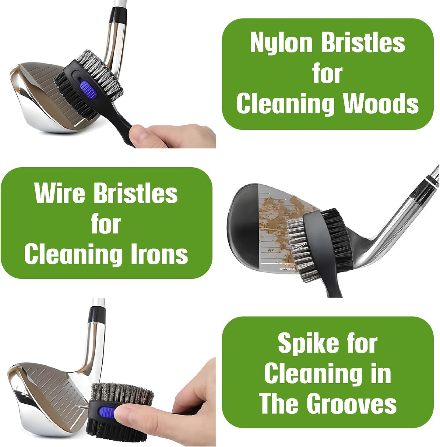 Womens Pink Golf Towel and Brush Set, Microfiber Waffle Golf Bag Towel with Clip, Cute Golf Cleaning Kit Funny Joke Logo Golf Accessories Gifts for Golf Fan, Ladies Golf Lovers Golfers Retirement Gift