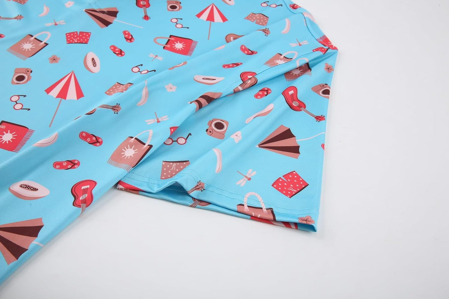 Alex Vando Mens Hawaiian Golf Shirt Moisture Wicking Digital Print Golf Shirts for Men