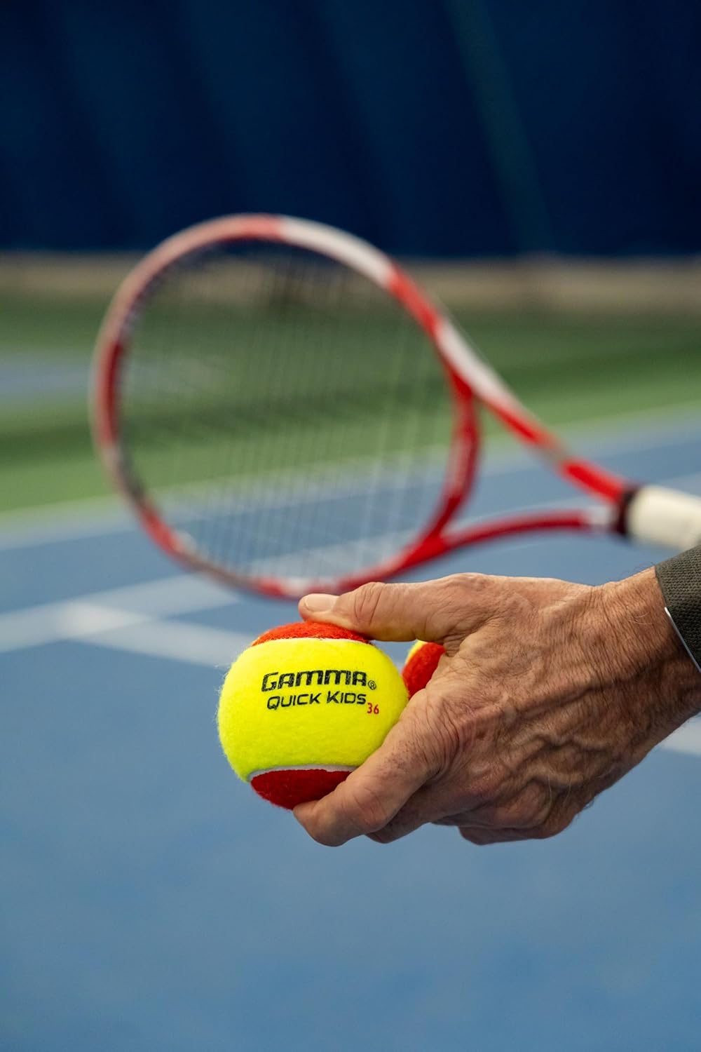 GAMMA Quick Kids 36, 60, & 78 Training Tennis Balls for Kids & Beginners, Low-Compression Core Reduces Speed & Bounce, Great for Tennis Practice, USTA & ITF Approved for Use in 10 & Under Tournaments