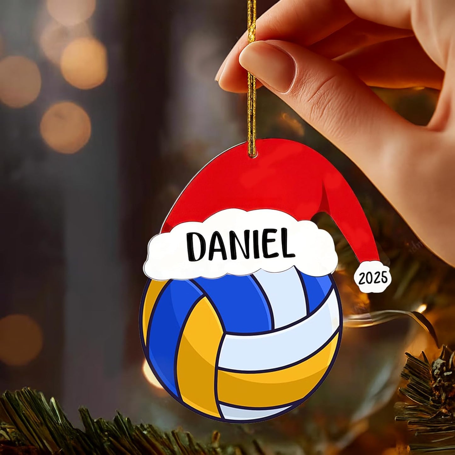 Personalized Beach Volleyball Ornaments Christmas 2025, Volleyball Ornaments for Christmas Tree, Team Ornament, Custom Coach Gifts, Hanging Decor, Gifts for Sports Lovers Boys, Xmas Gift 2025