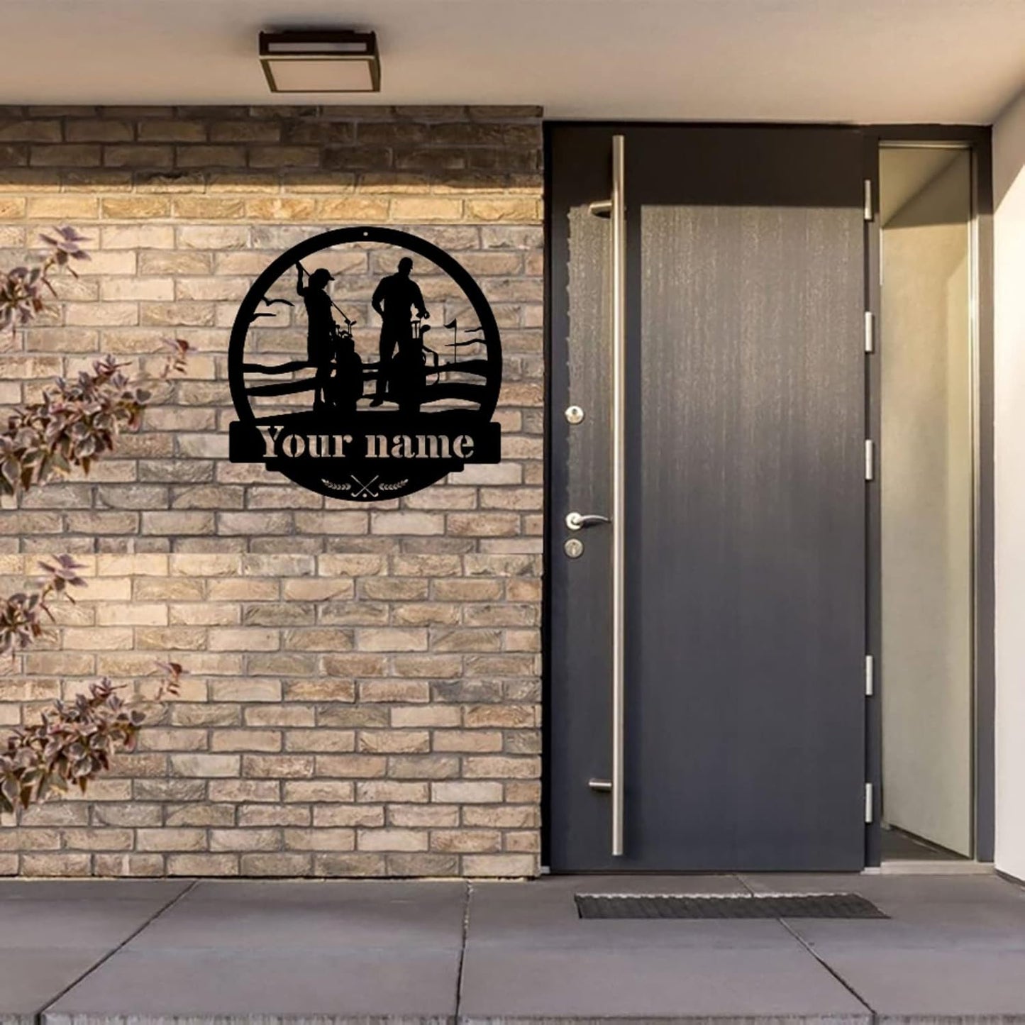 Custom Golf Metal Wall Sign - Personalized Golf Metal Wall Art - Golf Metal Wall Decor - Personalized Name Sign - Sports Lovers - Couple Golfer Gifts
