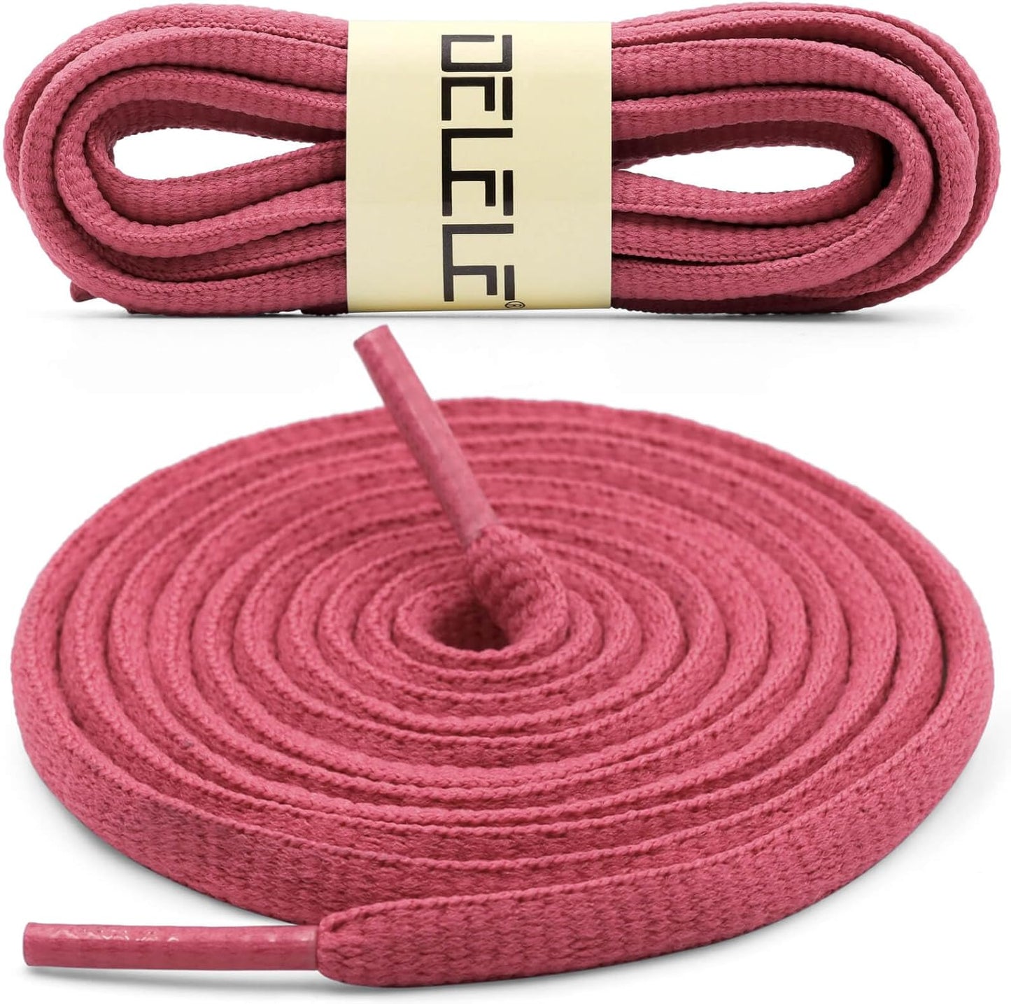 DELELE 2Pair Oval Shoes laces 42 Colors Half Round 1/4" Athletic ShoeLaces for Sport/Running Shoes Shoe Strings