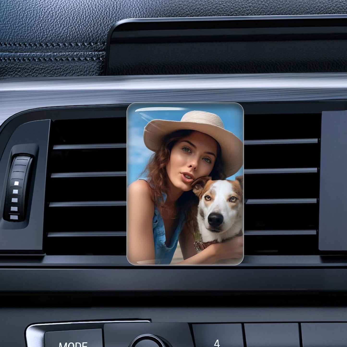 Personalized Car Air Vent Clip Pack of 2 with Your Photo and Text,Custom Different Scents Car Air Vent Clip,Interior Decoration,Decorative Accessories