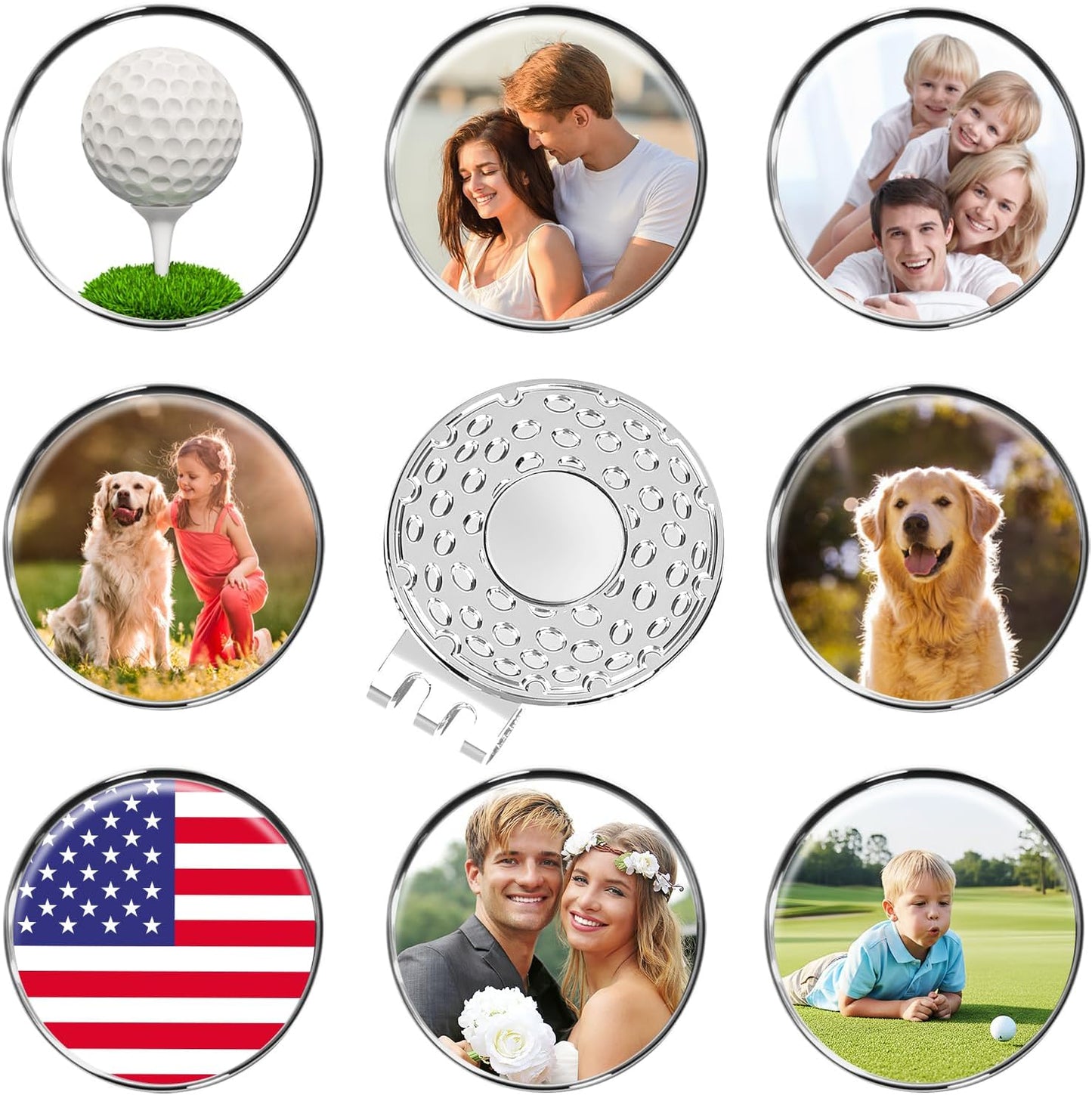 Custom Golf Divot Tool with Ball Marker, Personalized Foldable Golf Repair Tool, Golf Accessories Gift for Men & Women