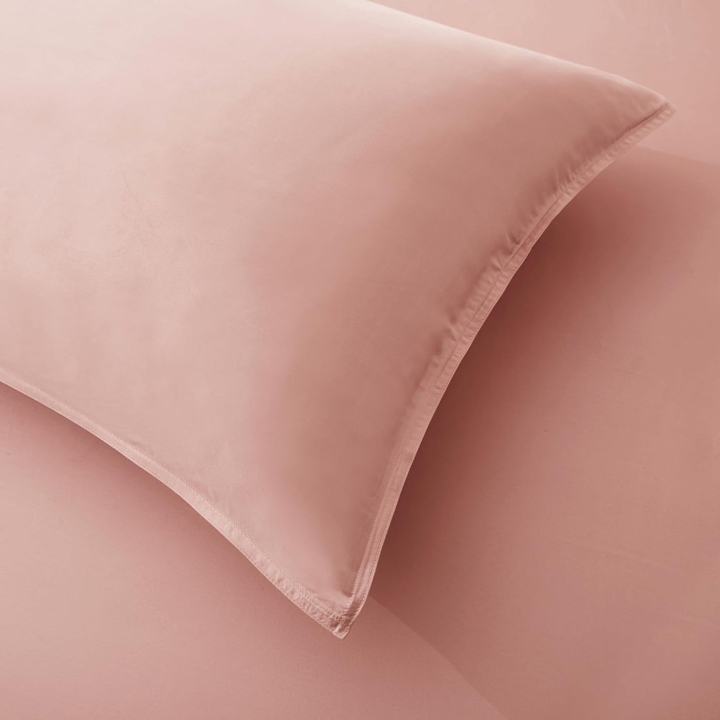 Luxury Bamboo Market | King Envelope Pillowcase Set | 100% Viscose Made from Bamboo | Organically Grown | Ultra Soft | Cooling | 2pcs [Rose Quartz]
