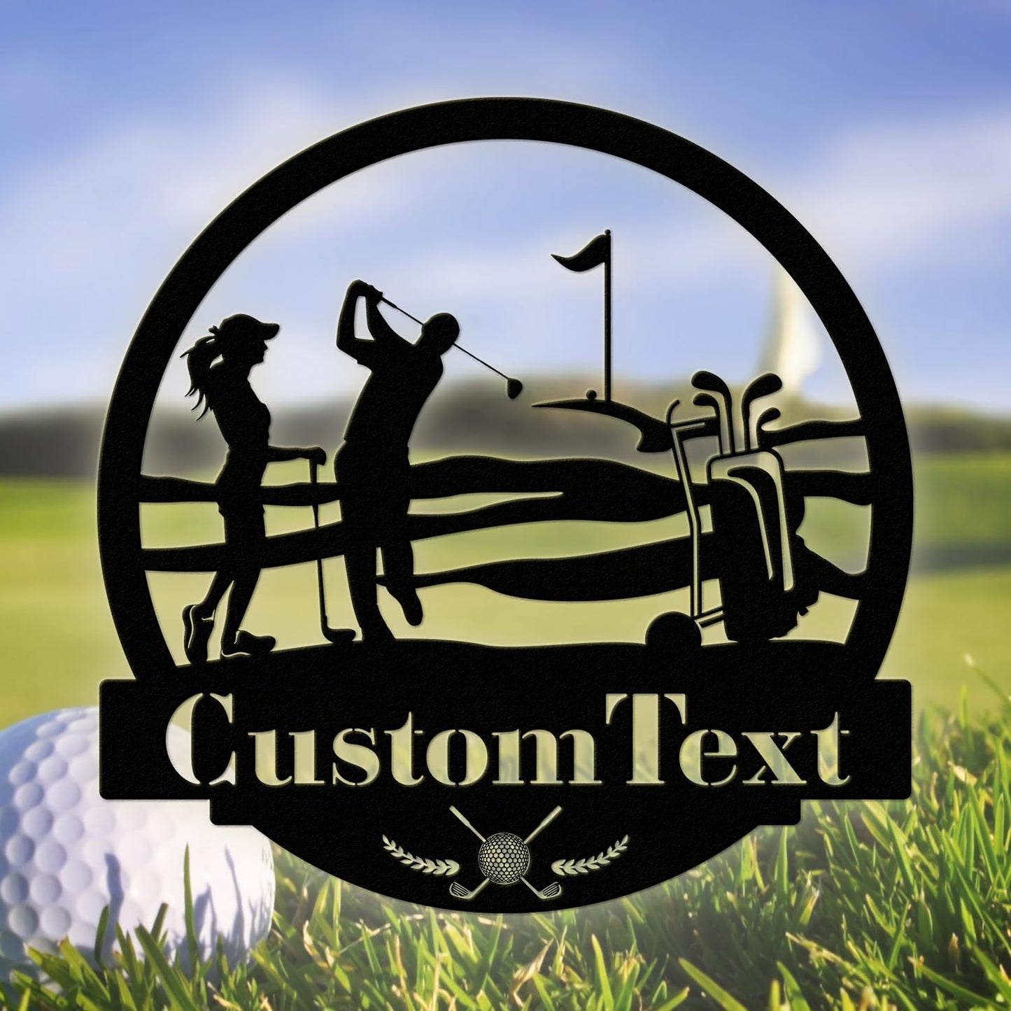 19th Hole Custom Metal Sign | Golf Wall Art Metal Signs Customized | Golfer Personalized Home Decor Sign | Custom Signs Outdoor Metal | Indoor Custom Wall Art | Kitchen Home Decor
