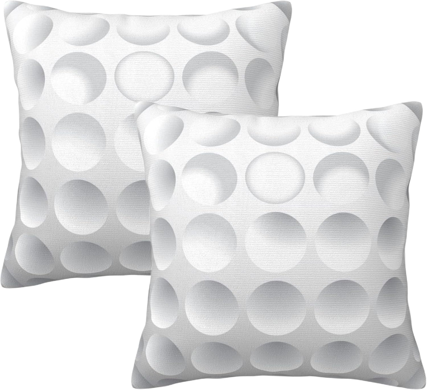 Golf Ball Throw Pillow Covers 18x18 Inch Farmhouse Home Room Decor for Bedroom Living Room Sofa Car Cushion White Ball Sports Pillow Case Pillowcover, CBGHH6534