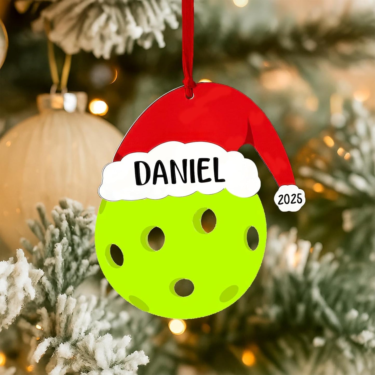 Personalized Pickleball Christmas Ornament, Pickleball Ornaments for Christmas Tree, Sport Ornaments, Custom Coach Gifts, Hanging Decor, Gifts for Sports Lovers Boys, Xmas Gift 2025
