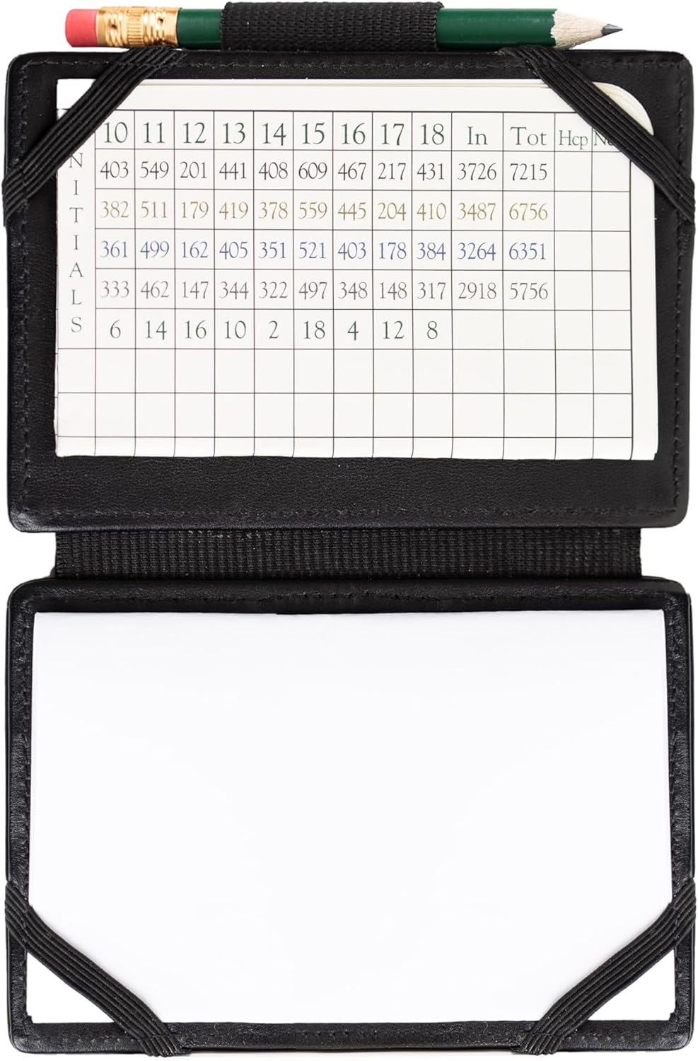 Scorecard Wallet, Notetaking, Versatile - Hold Credit Cards, Pens/Pencil, Clip (Green)