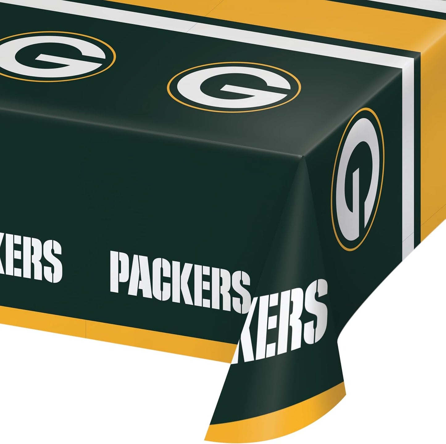 Trendware Green Bay Packers Plastic Tablecloths, 3 ct