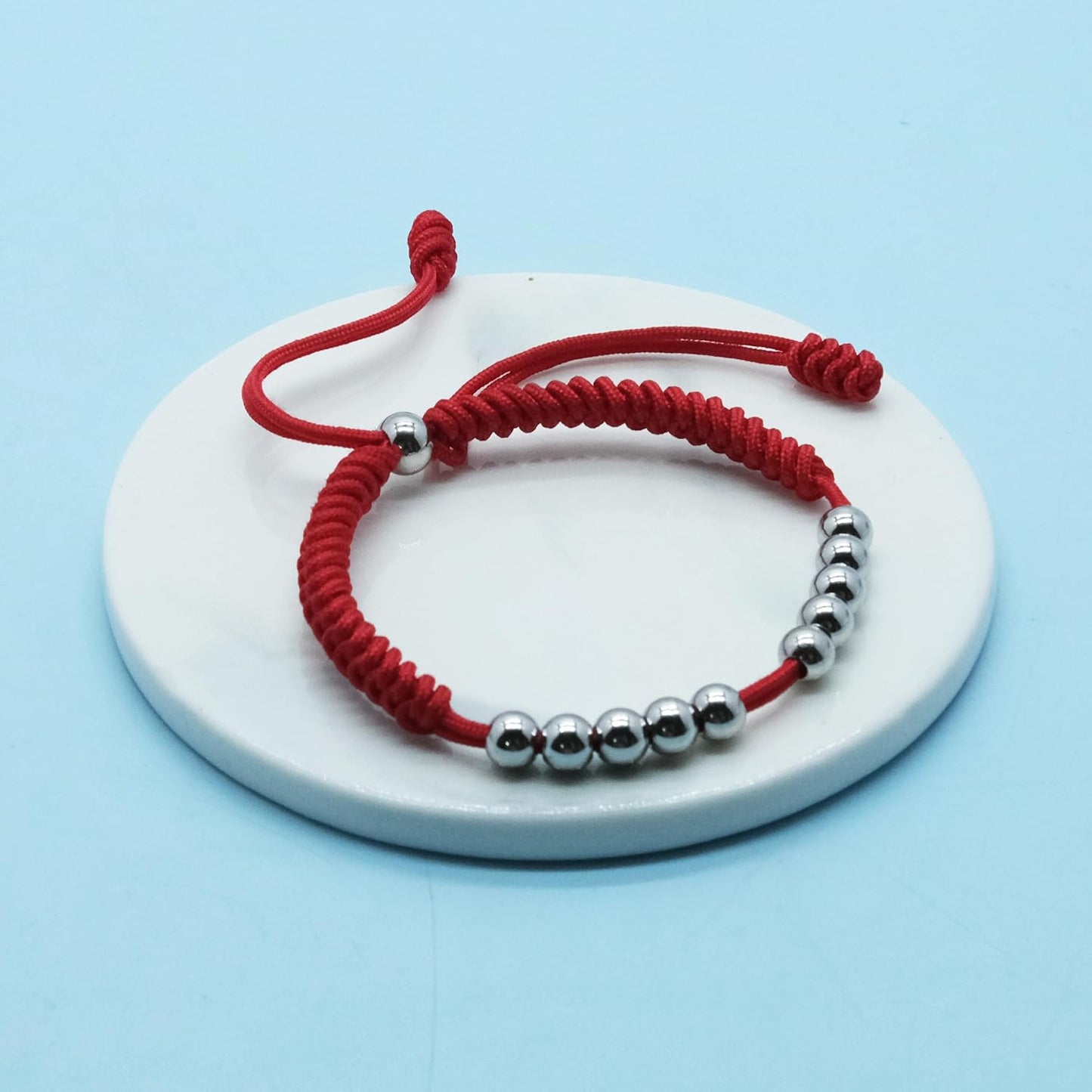 LAMIBEE Premium Golf Stainless Steel 10 Bead Score Counter Bracelet, Golf Stroke Count Bracelet, Resizable Easy Adjust Golf Round Scoring Tracker, Durable Stylish Golf Accessory