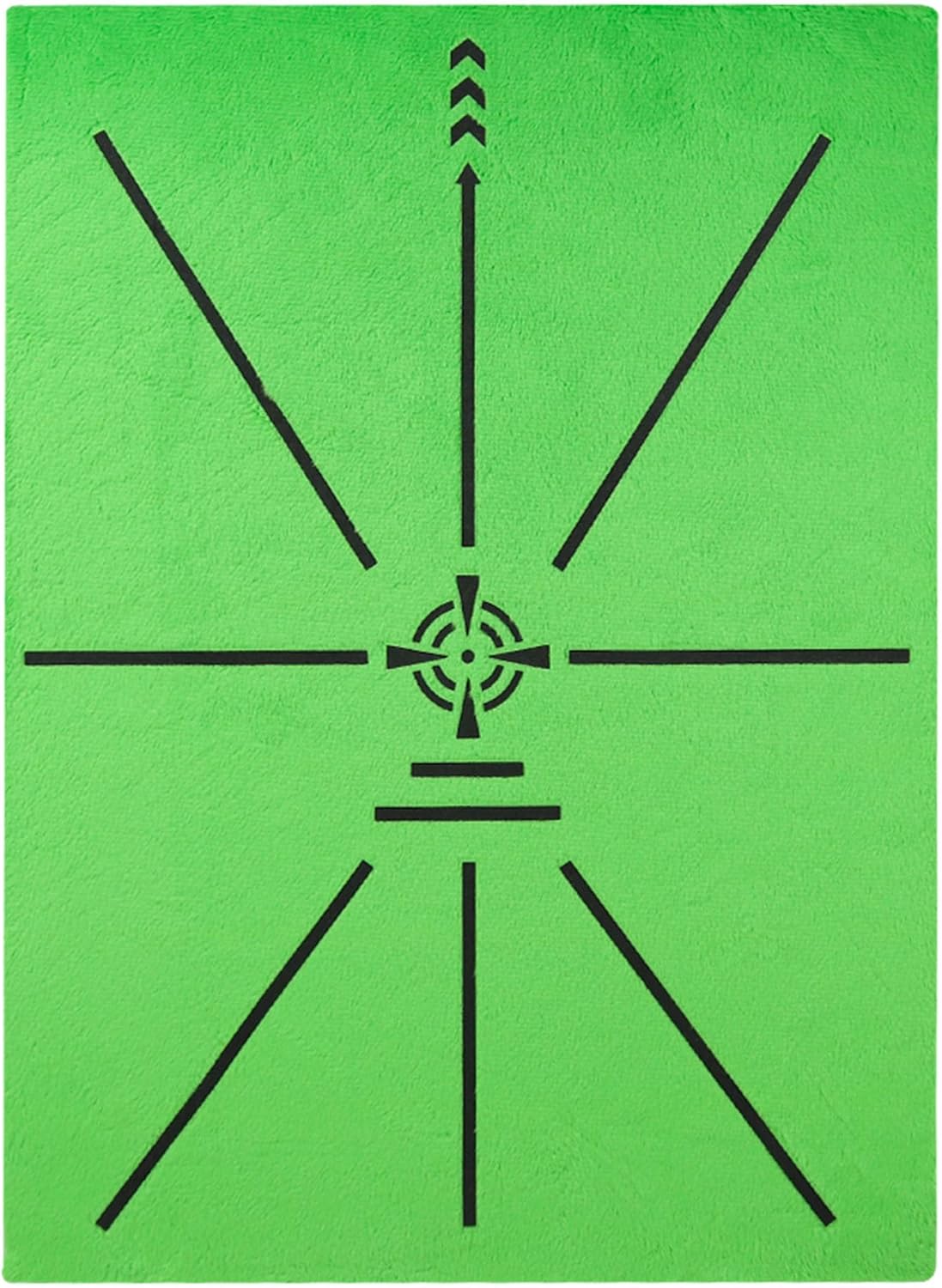 Golf Hitting Mat Golf Training Accessories for Swing Path Feedback 16.5"x12.5" with Replaceable Velvet Mat Practice Trainer Matt for Men Women Kids