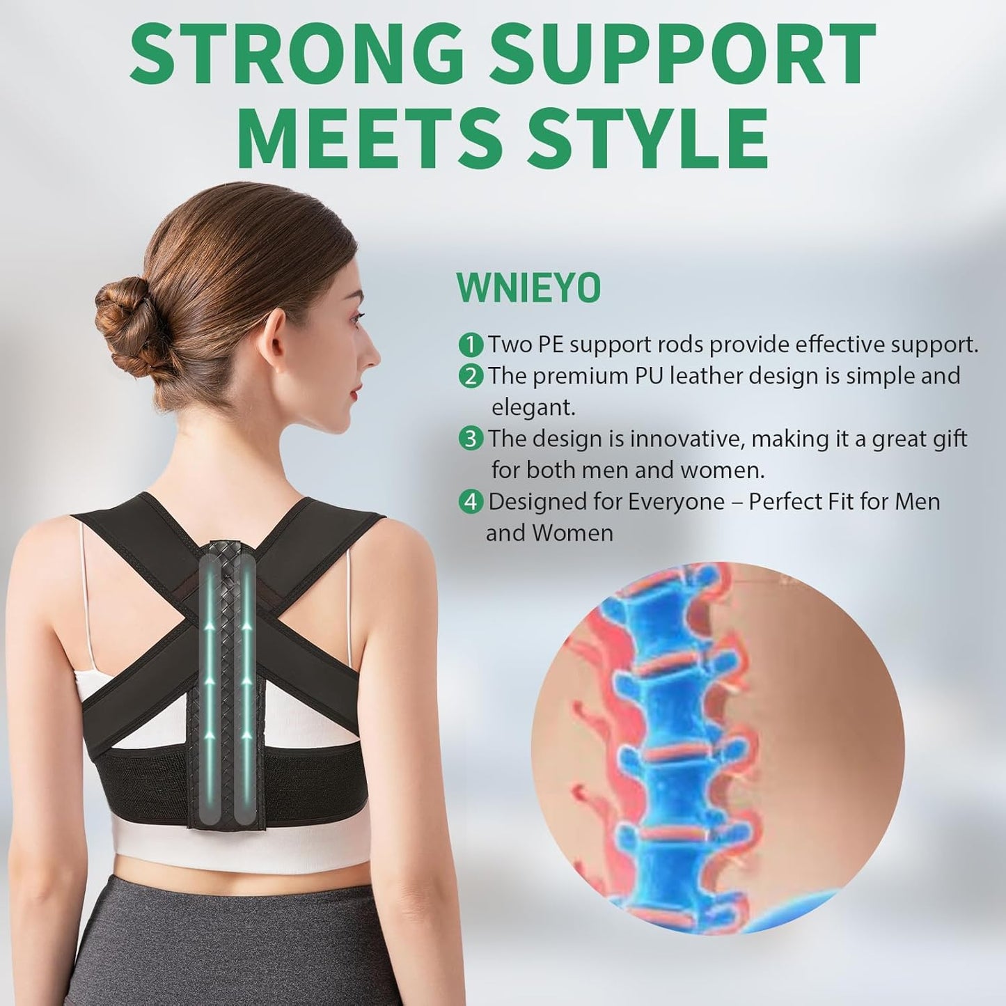 Posture Corrector for Women and Men – Upgraded Back Straightener for Effective Lower Back Pain Relief, Back Brace for Hunchback, Scoliosis, and Better Posture Support(Large)