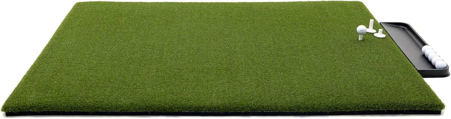 Dura-Pro Premium Turf Indoor/Outdoor Golf Mat. Bonus Tray + 3 Tees