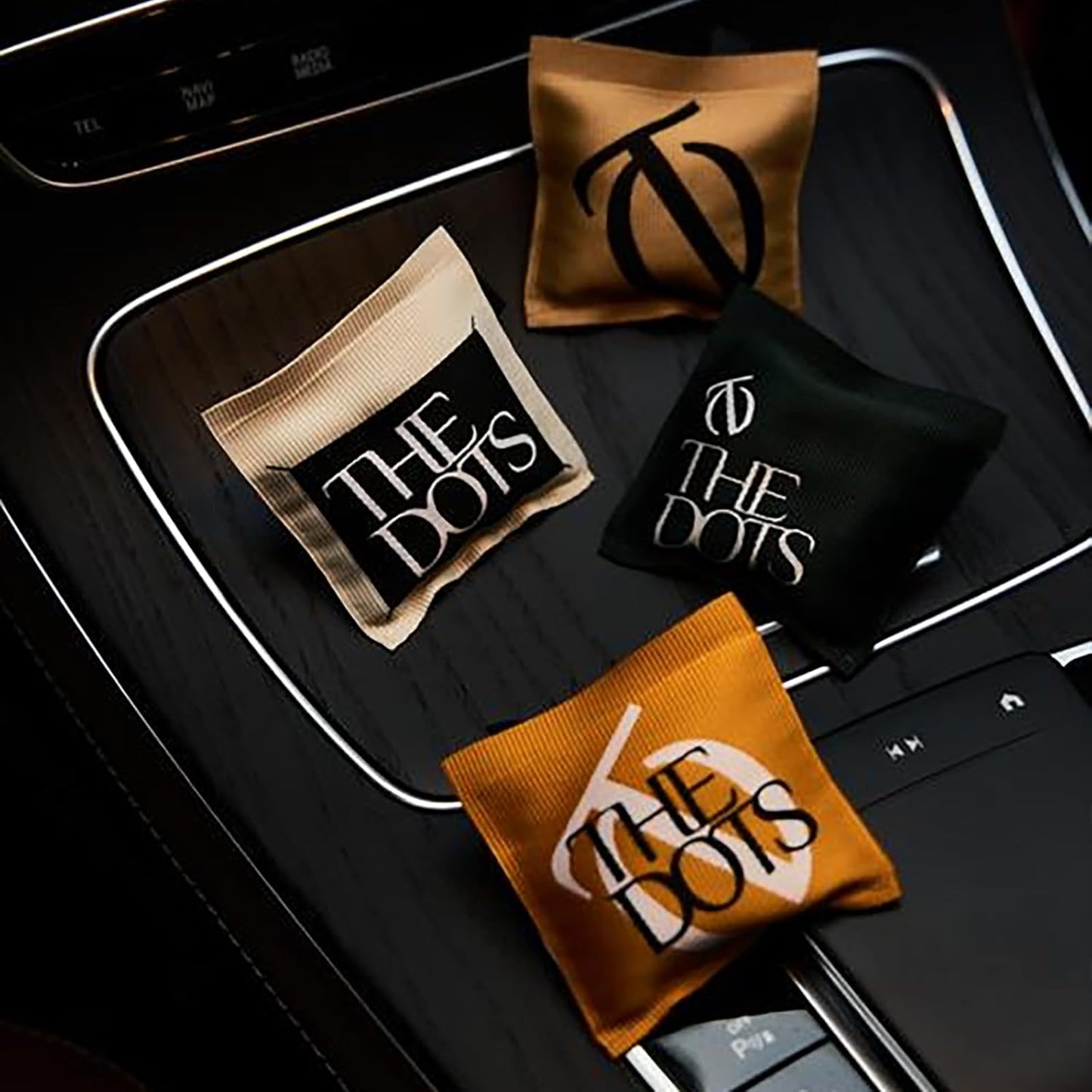 THEDOTS 3 Pack Fabric Car Vent Clips Gift Set, 3 Scents, Long-Lasting Scent, Luxury Car Air Fresheners, Universal Clips for SUV Sedan
