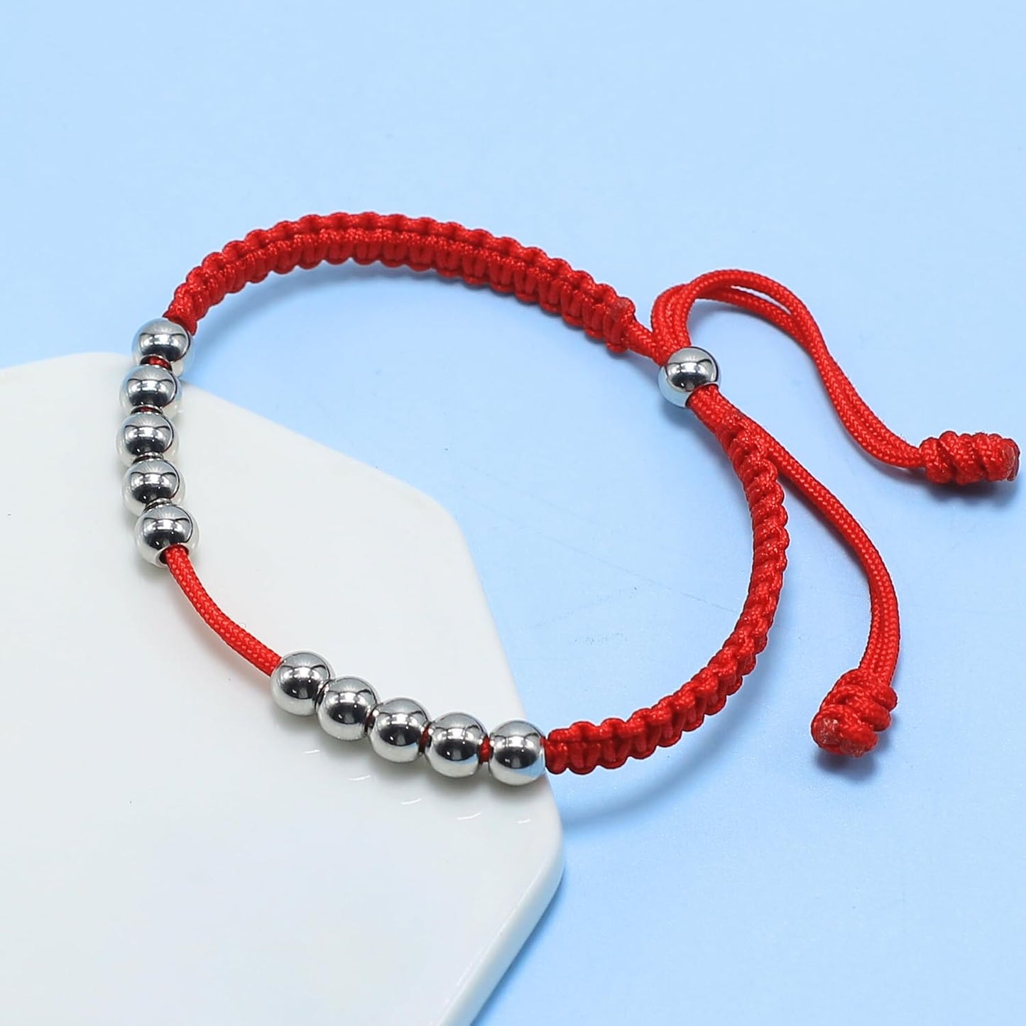 LAMIBEE Golf Stainless Steel 10 Beads Score Counter Bracelet, Golf Stroke Count Bracelet, Resizable and Easy to Adjust Golf Round Scoring Tracker, Durable and Stylish Golf Accessory