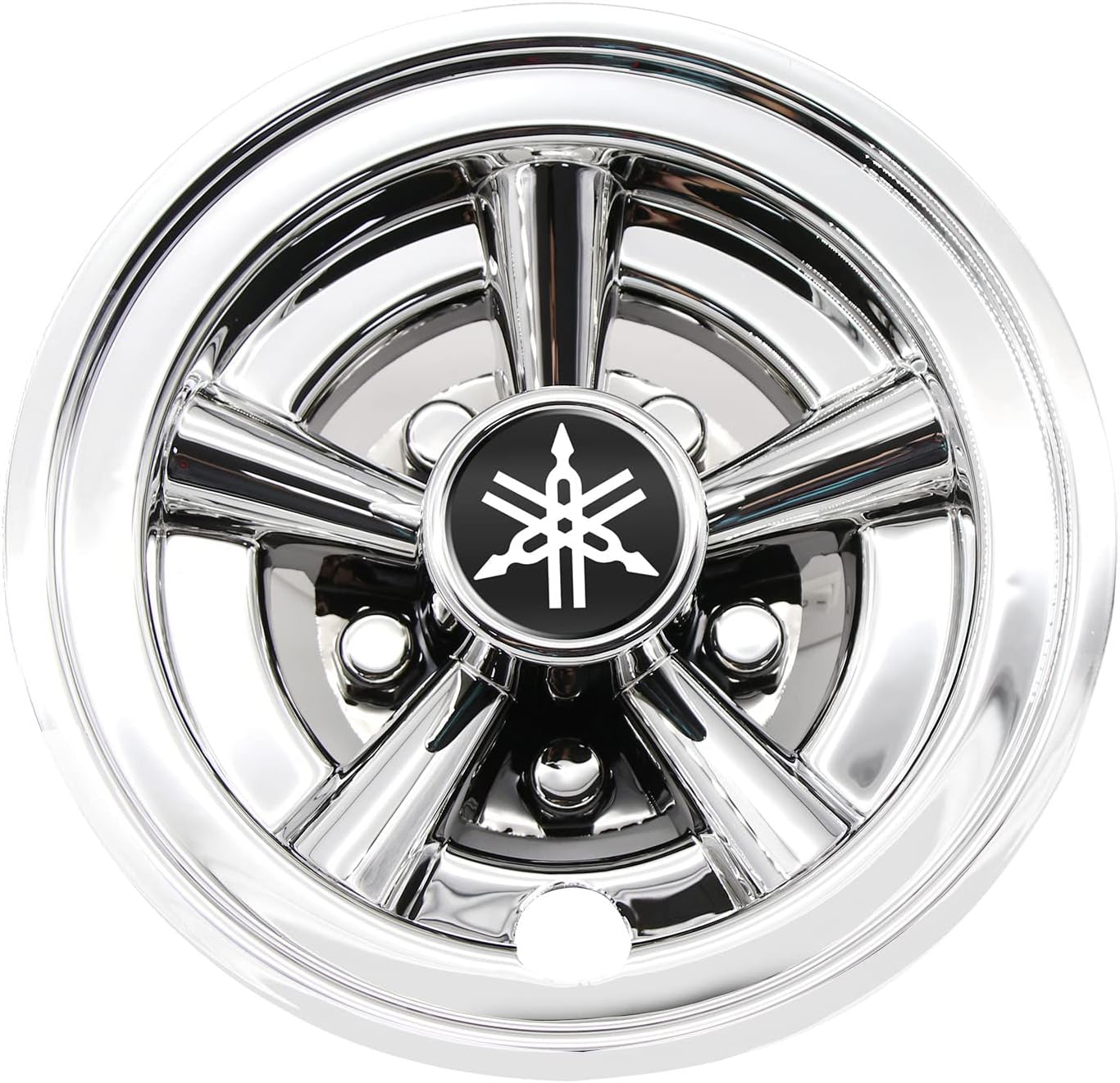 Logo Sticker for Yamaha Golf Cart Hubcap 8", Universal Wheel Covers Hub Caps for Club Car, EZGo, Yamaha Golf Buggies Size 8 inch (4 Pack)