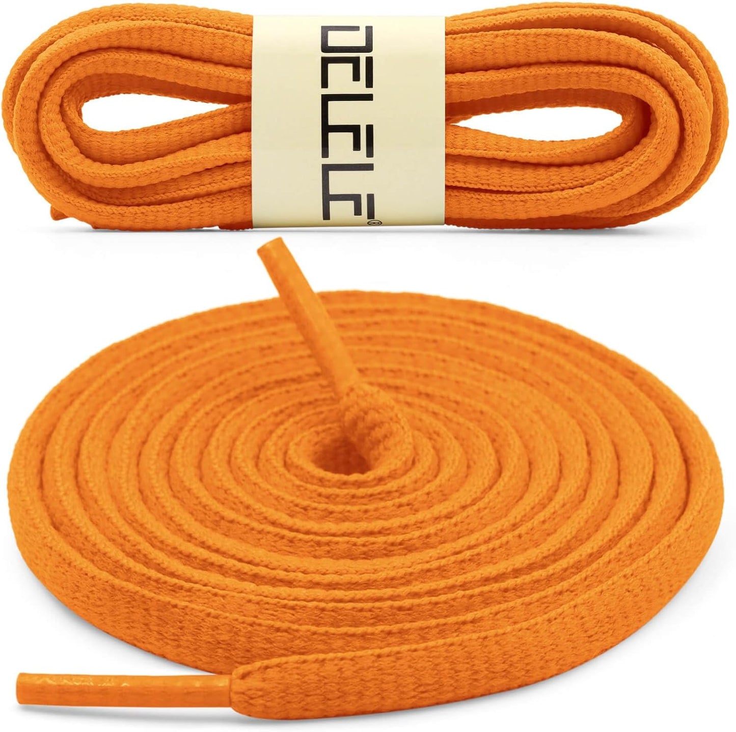 DELELE 2Pair Oval Shoes laces 42 Colors Half Round 1/4" Athletic ShoeLaces for Sport/Running Shoes Shoe Strings