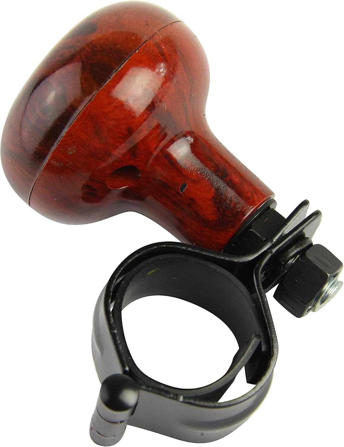 Woodgrain Steering Wheel Spinner Knob | Universal Fit for All Cars, Trucks, Semis, Tractors, Boats, Golf Carts | Suicide Power Handle Accessory