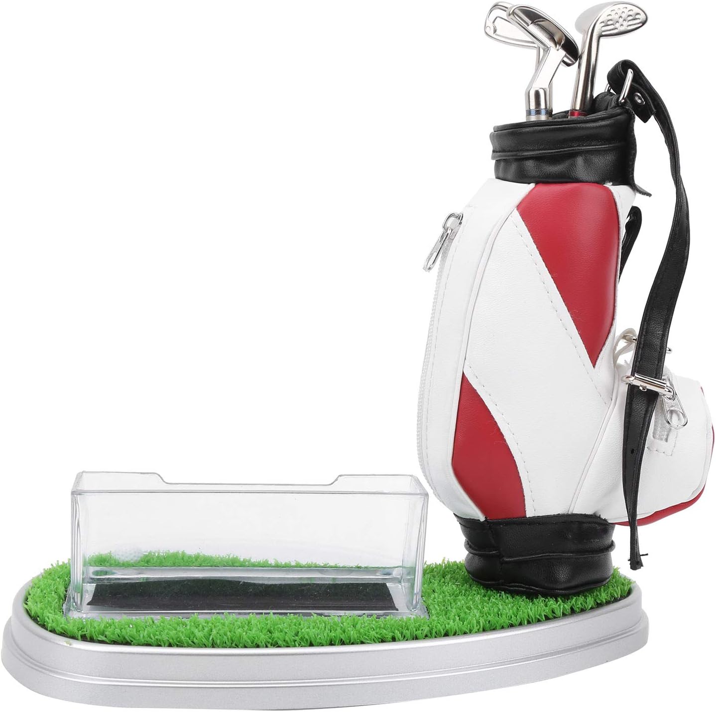 WBTY Bag Pen Holder with Clock Card Case Kit for Desk Decoration Golfer Fans