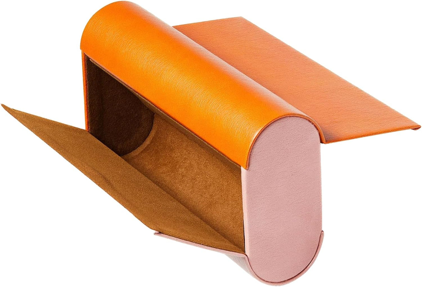 Dual Glasses Case, 2-in-1 Hard Shell PU Leather Case for Eyeglasses, with Magnetic Closure for Men & Women