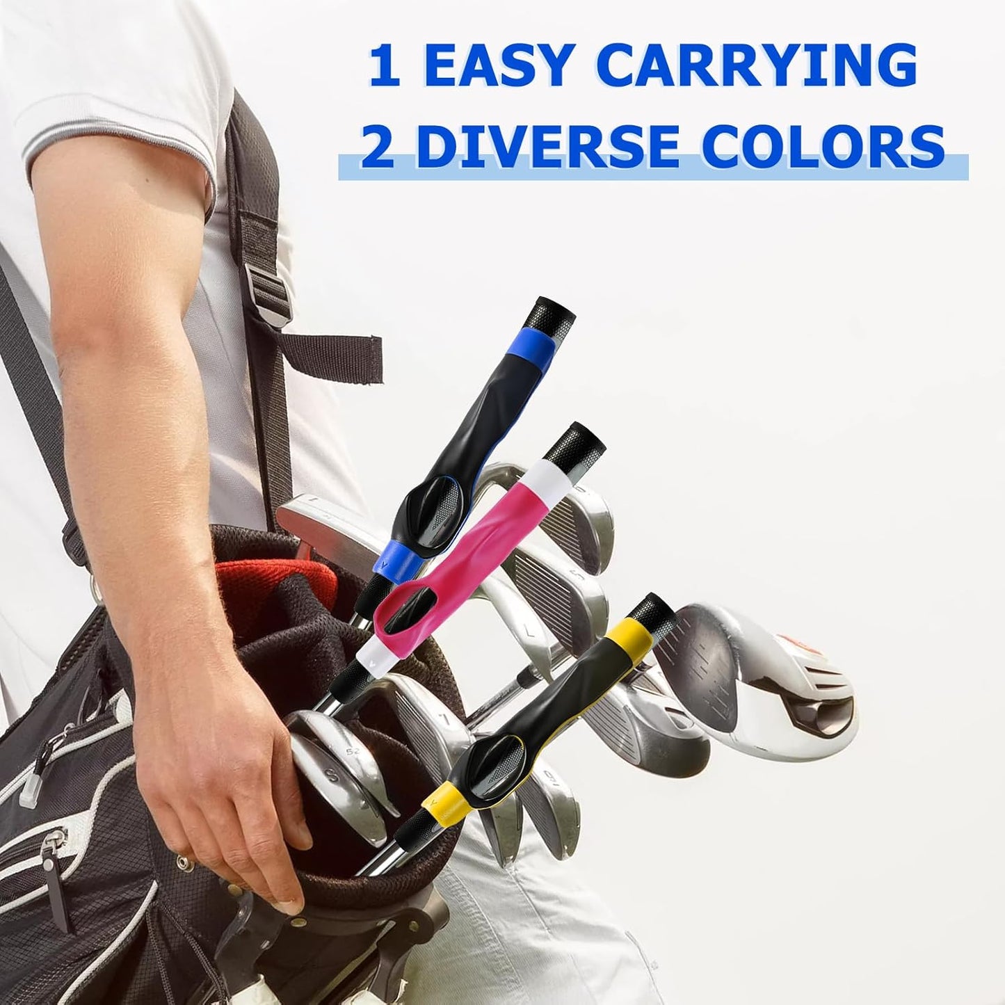 Golf Grip Trainer Right Hand for Women, for Man,for Lady, for Kids, Golf Training aids -Anti-Slip Golf Club Grips, Corrects Hand Position & Builds Muscle Memory for Clubs, Fits Most Golf Grips