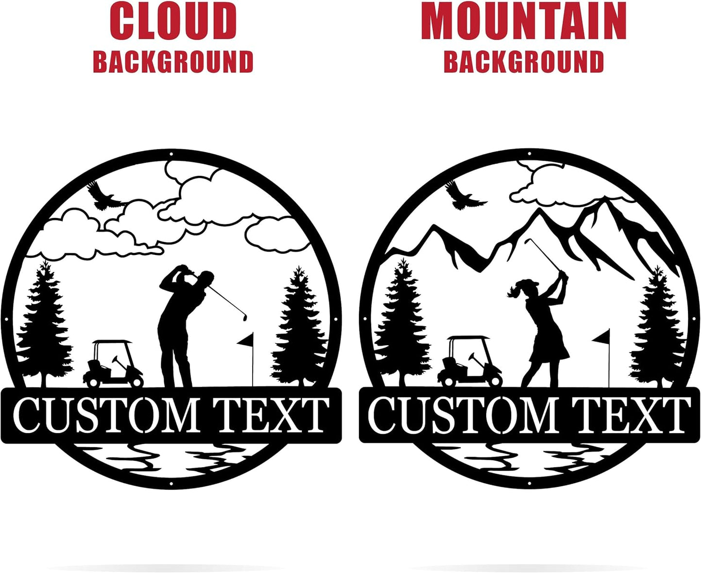 Outdoor Golf Wall Art | Personalized Golf Sign Male Golfer | Golf Decor | 19th Hole Sign | Metal Golf Sign Golf Gifts for Men Man Cave Sign