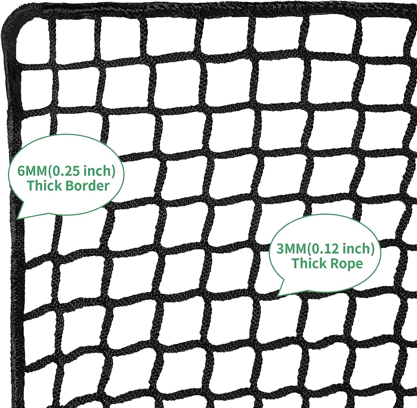 Golf Practice Net - Heavy Duty Nylon Netting, 10x10ft/10x15ft/10x20ft