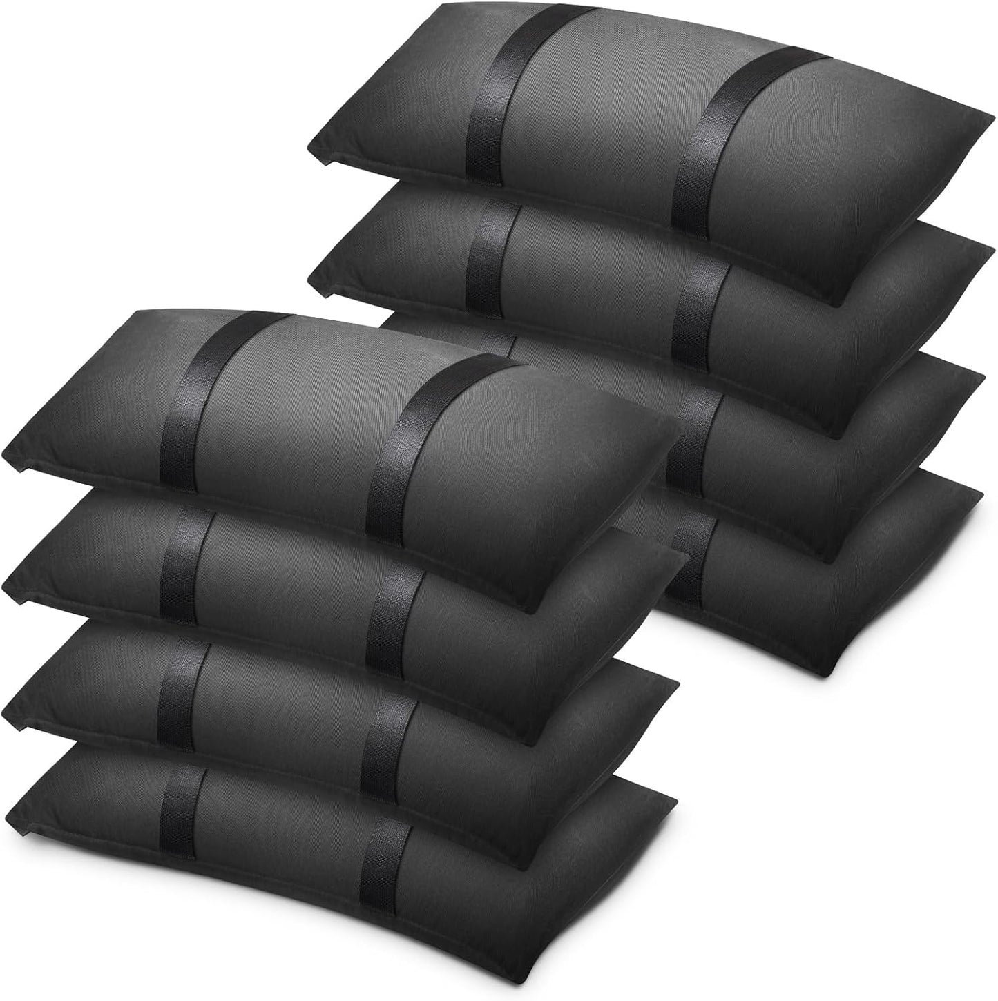 400 LBS Umbrella Base Weights Fillable Sand Bags, Sand Bags for Weight, 8 Packs Heavy Duty Weight Bags, Weatherproof Furniture Outdoor Patio Backyard Umbrellas Garden Trampoline Poolside Accessories