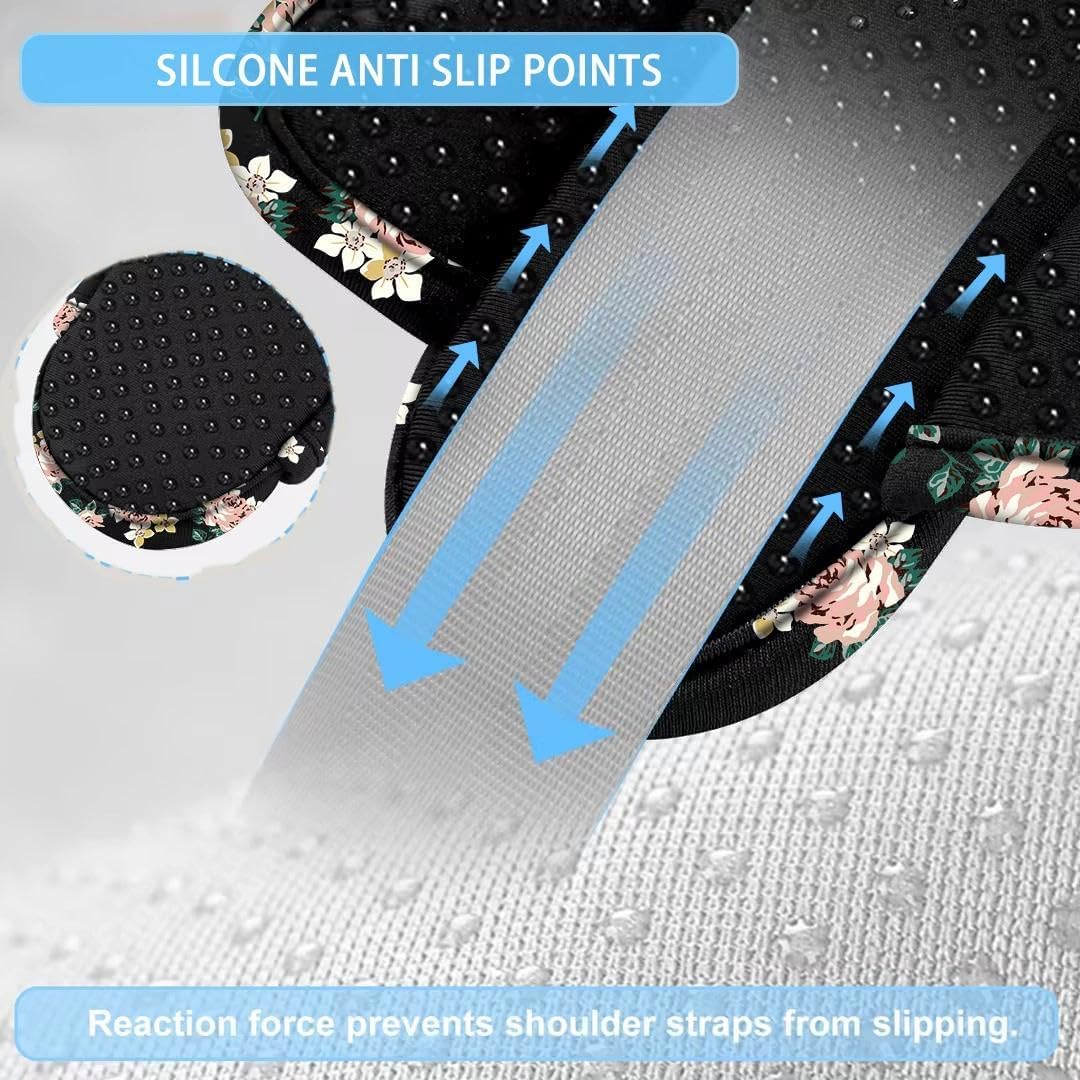 ZINZ 2-Pack Universal Shoulder Pad with Ultra Thick Cushion for Bag Luggage Bag Crossbody, Plus Long & Anti-Slip & Breathable,Dark Rose