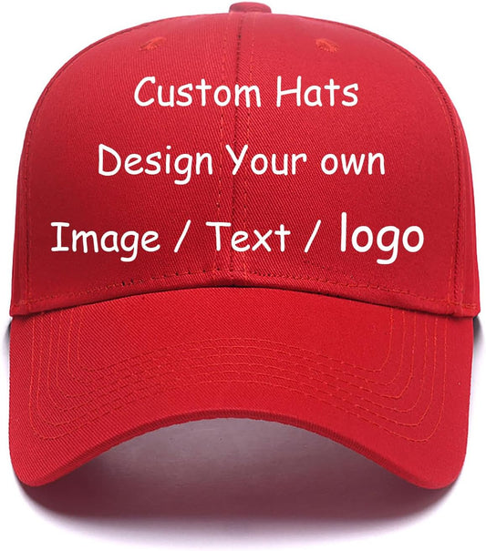 Custom Hats Design Your Own Logo Adjustable Baseball Caps for Running Workouts Personalized Dad Hats Fashion Sports Cap
