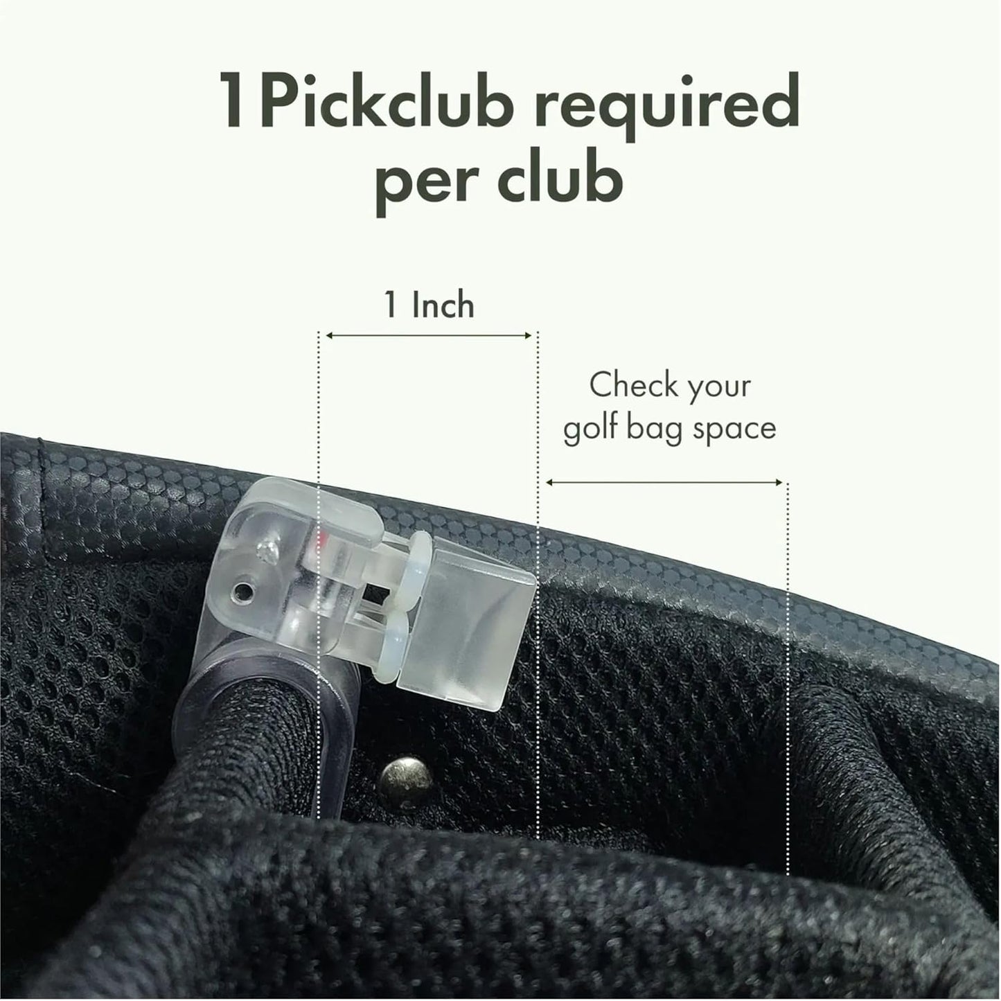 Golf Club Holder Club Organizer Durable Polycarbonate Clips for Irons,Woods,Drivers Heavy-Duty Golf Bag Clip-On Holder Golf Accessories