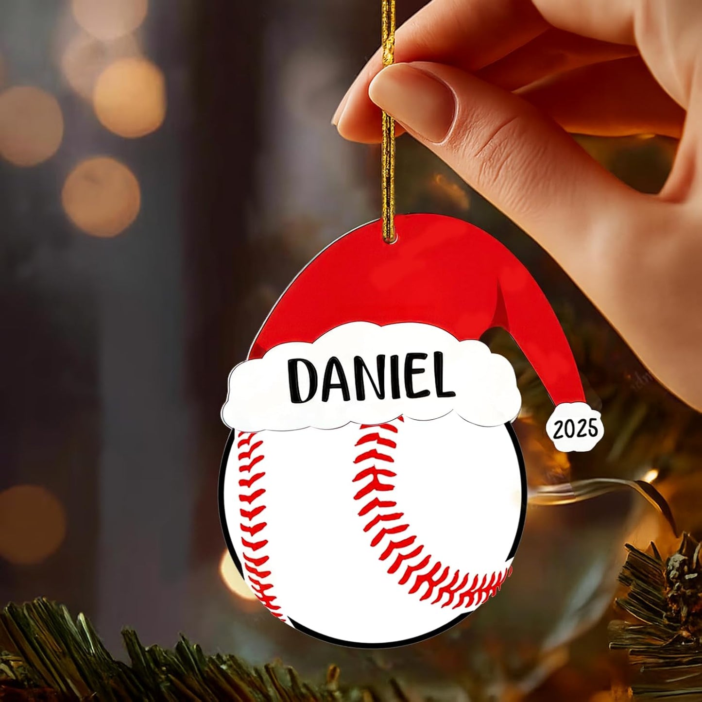 Personalized Baseball Christmas Ornaments 2025, Baseball Ornaments for Christmas Tree, Team Ornament, Custom Coach Gifts, Hanging Decor, Gifts for Sports Lovers Boys, Xmas Gift 2025