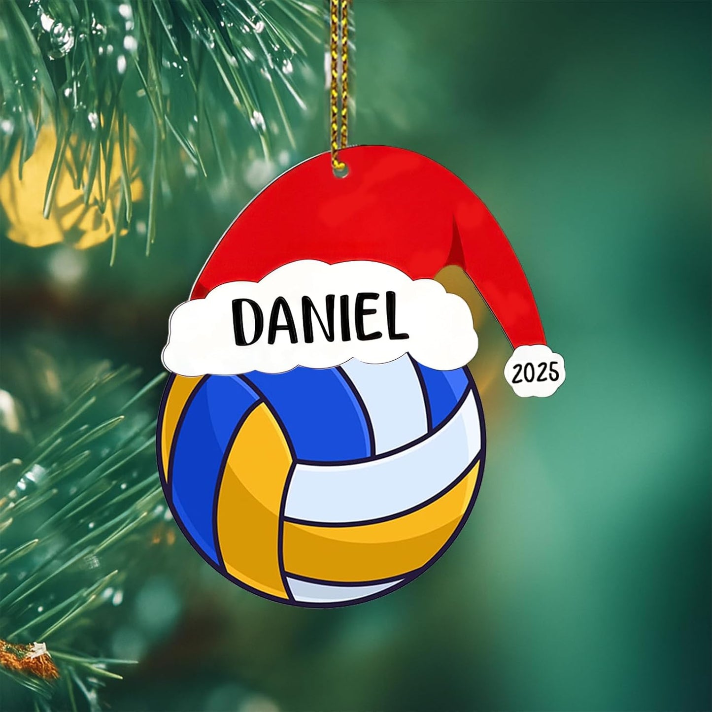 Personalized Volleyball Christmas Ornament 2025, Volleyball Ornaments for Christmas Tree, Team Ornament, Custom Coach Gifts, Hanging Decor, Gifts for Sports Lovers Boys, Xmas Gift 2025