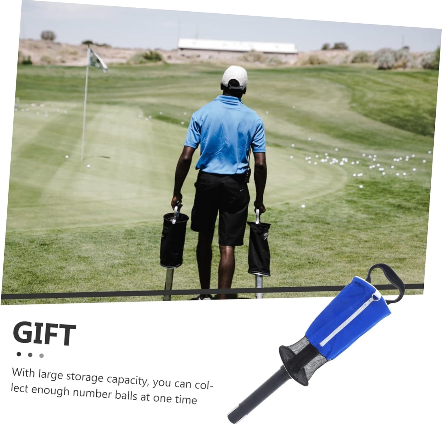 Golf Ball Retriever Tool Standing Golfs Picker for Collection Lightweight and Durable Shag Tube for and Storage for Golf