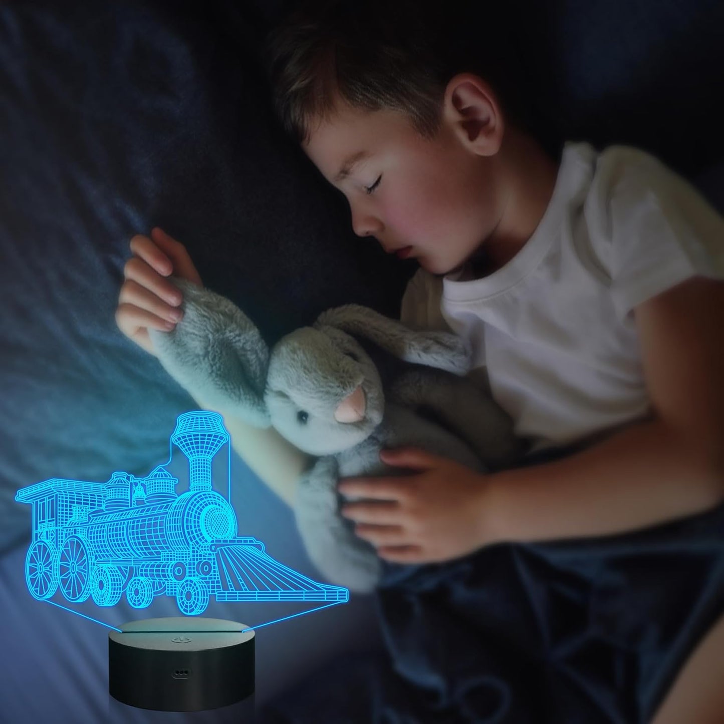 Attivolife Train 3D Gifts Lamp, Illusion Hologram Night Light with Timer Remote Control, 16 Colors Changing, Kids Bedroom Decor, Novelty Birthday for Train Model Collector, Girl Boy Men