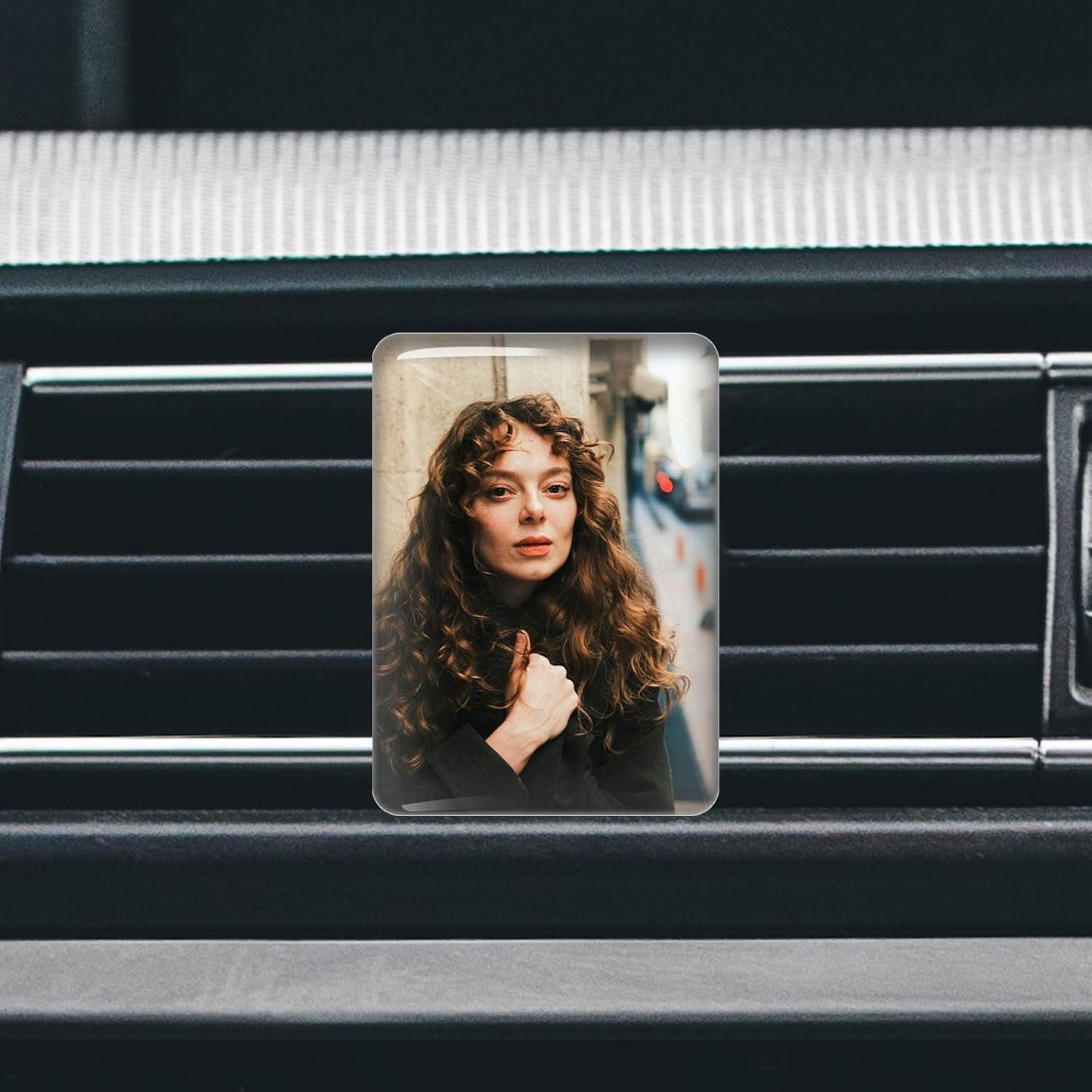 Custom Car Air Vent Clip Personalized Crystal Car Vent Air Freshener Customized Air Purifier Scented Crystal Clip (Rectangle)