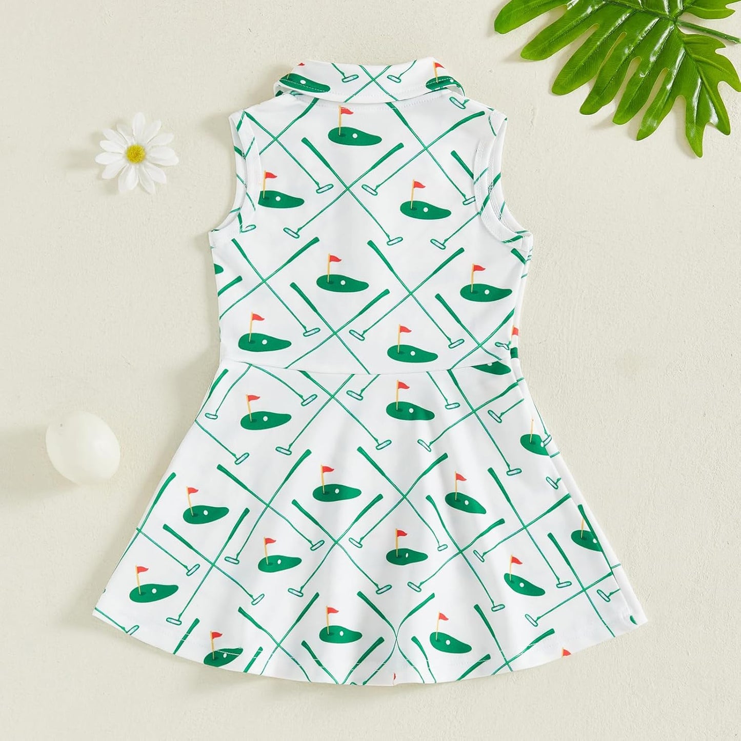 Little Girls Mardi Gras Outfit Toddler Sleeveless A Line Sun Dress Kids Zipper Party Dresses Spring Summer Clothes