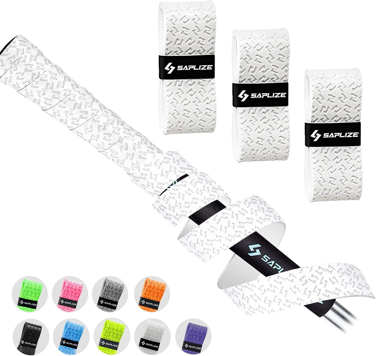 SAPLIZE Golf Grip Wrapping Tapes, 3 Or 15 Pack Tacky PU Overgrip Tapes, New Regripping Solution for Golf Club Grips