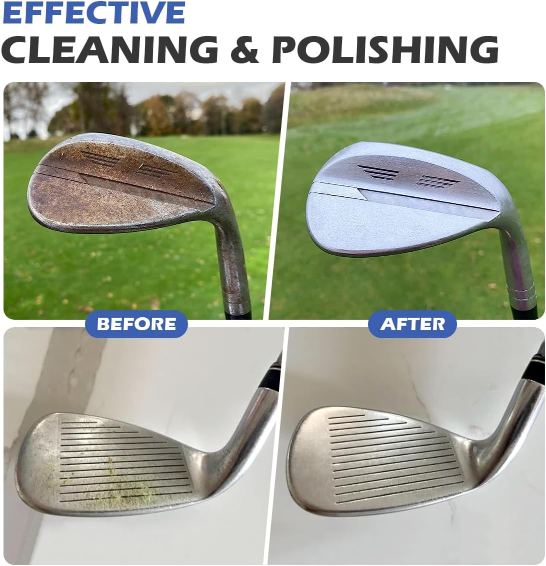 SCOTTCHEN Golf Club Polish,Golf Groove Cleaner,Golf Club Cleaner and Scratch Remover 8 Oz - 2000 Grit Formula for Premium Shine & Protection