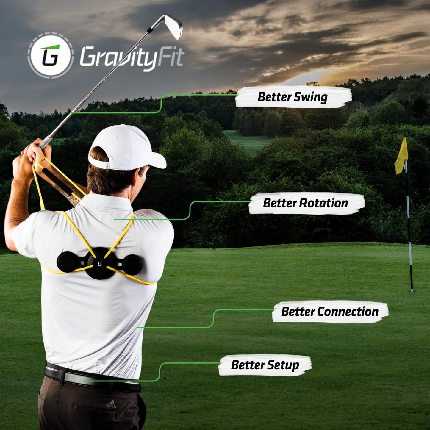 Golf Swing Performance Trainer Aid | Golf Swing Trainer Trusted by PGA Coaches | Backed by 30 Years Research | Elevate Your Golf Training | Enhance Strength, Stability, Rotation & Posture