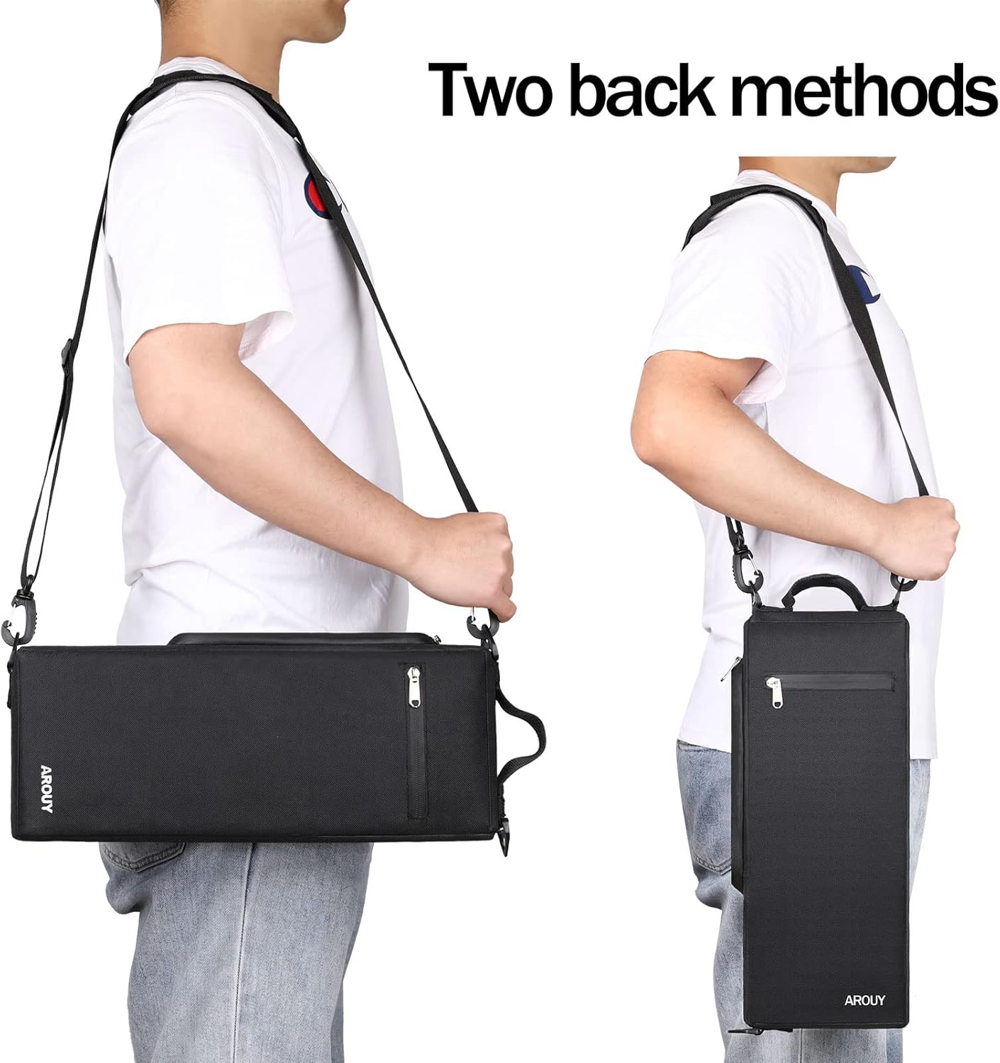 AROUY Golf Cooler Bag - Accessories for Men, Small Soft Insulated Beer Cooler Holds 6 Pack of Cans or Two Wine Bottles, Sports Bag