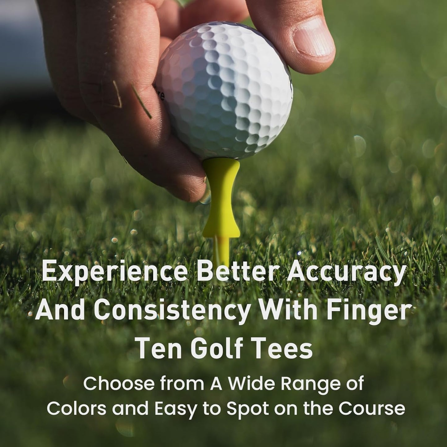FINGER TEN Plastic Golf Castle Tees Step Down Unbreakable Mixed or Same Height Value 100 Count, 2 3/4, 2 1/4, 2, 1 3/4, 1 1/2 Inch Length Colorful for Practice