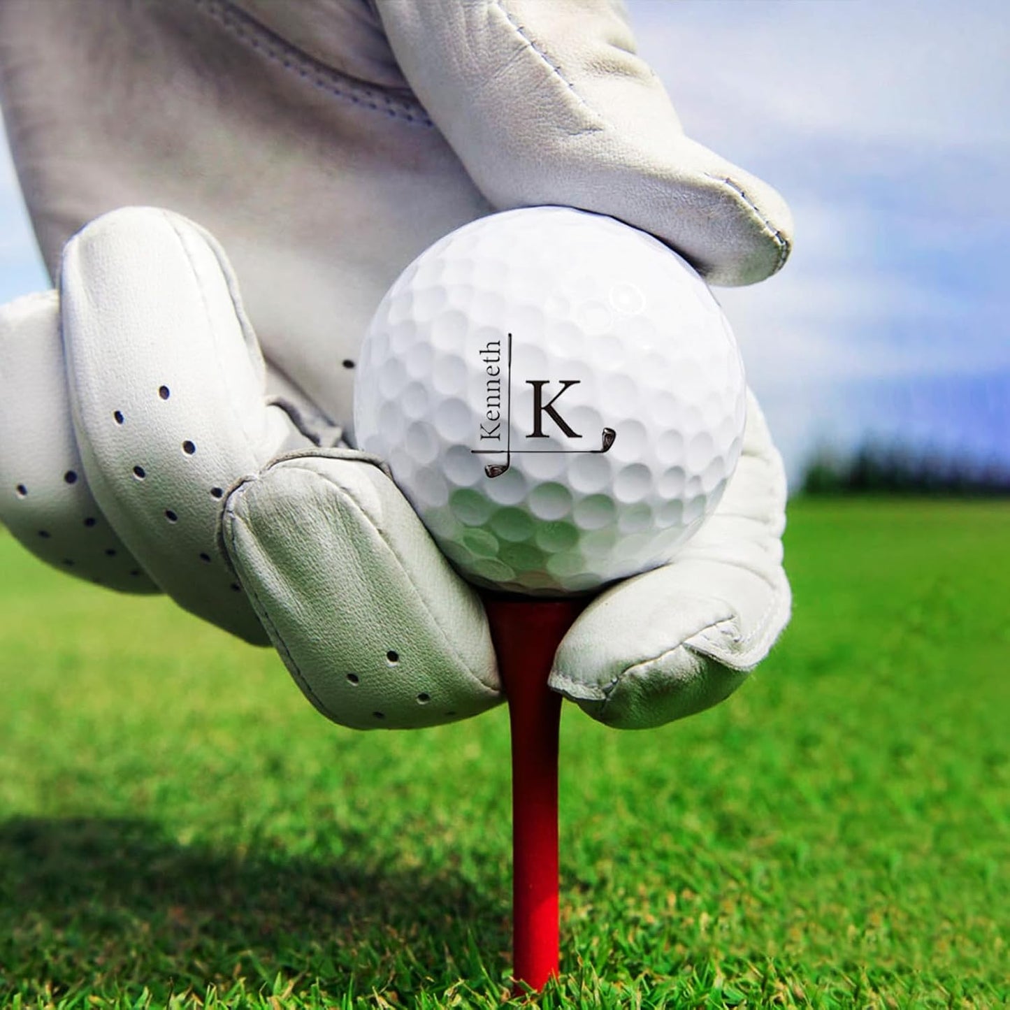 Custom Golf Stamps - Personalized Golf Stamps with Name, Initials or Logo, Waterproof Refillable Ink, Golf Accessories Gifts for Men, Dad, Golfer