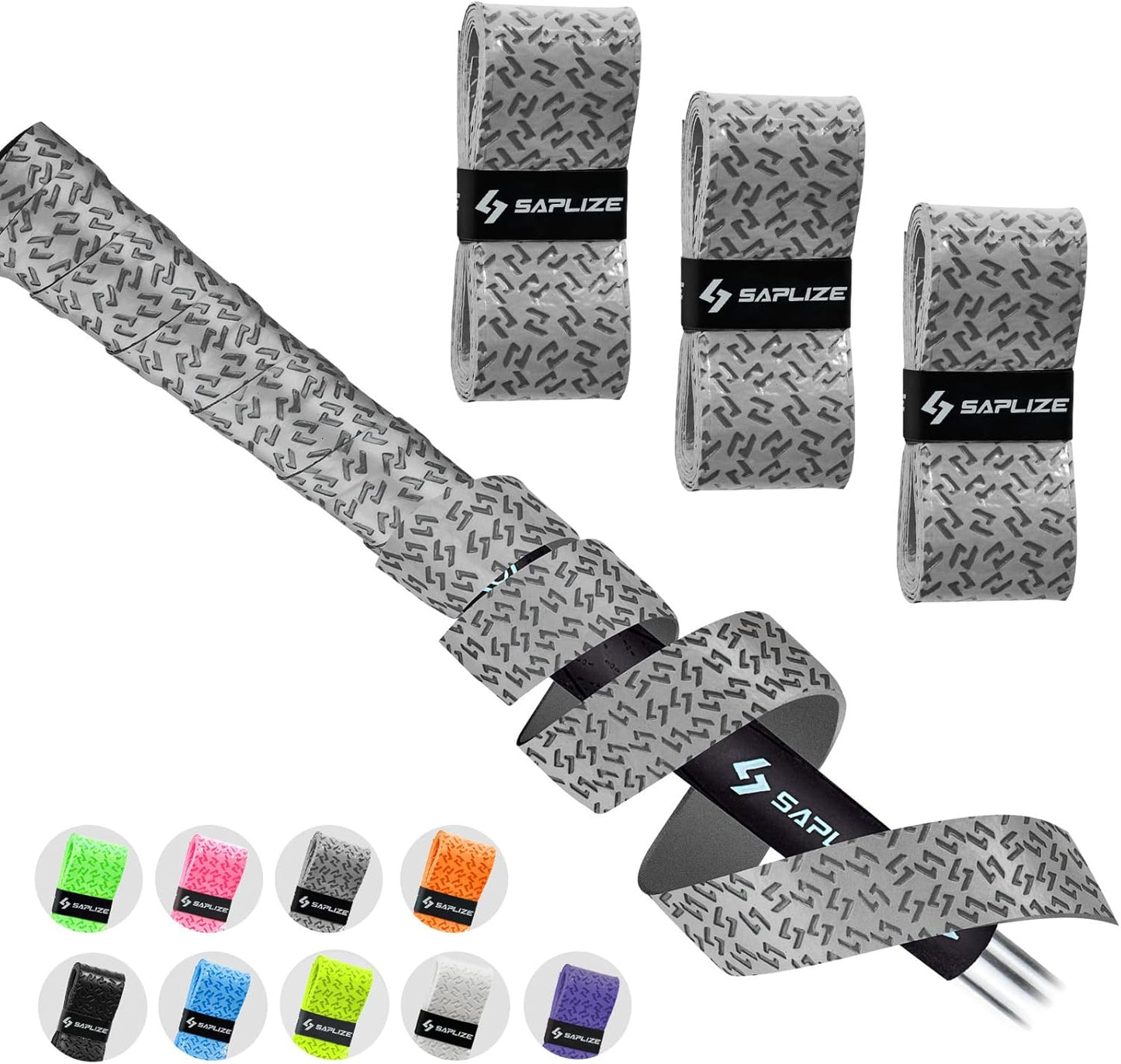 SAPLIZE Golf Grip Wrapping Tapes, 3 Or 15 Pack Tacky PU Overgrip Tapes, New Regripping Solution for Golf Club Grips