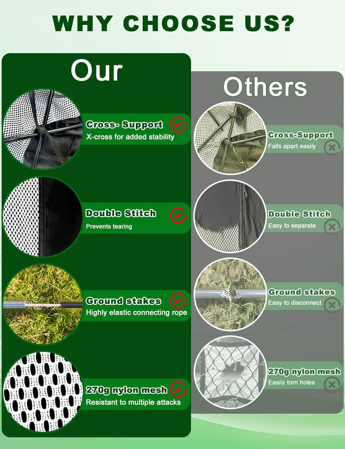 Golf Practice Net and Mat, 10x7FT Golf Net with Tri-Turf Mat & 10 Balls, Hitting Aid Nets for Backyard Driving Chipping Training Swing with Target Mat Balls for Outdoor Indoor, Gifts for Men/Dad/Him